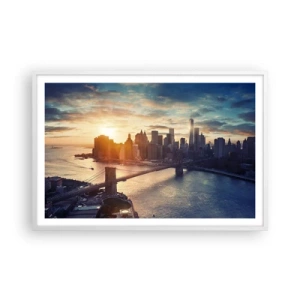 Plakat i hvid ramme - Et monument til vestlig kultur - 91x61 cm