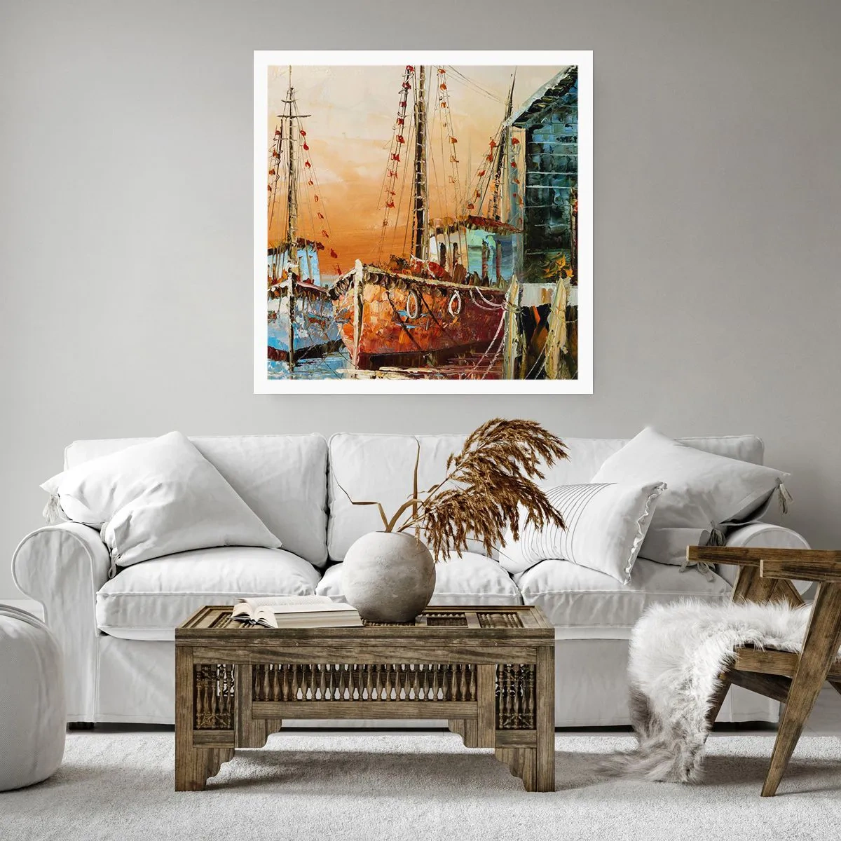 Plakat - Fredelig tilbagevenden - 40x40 cm