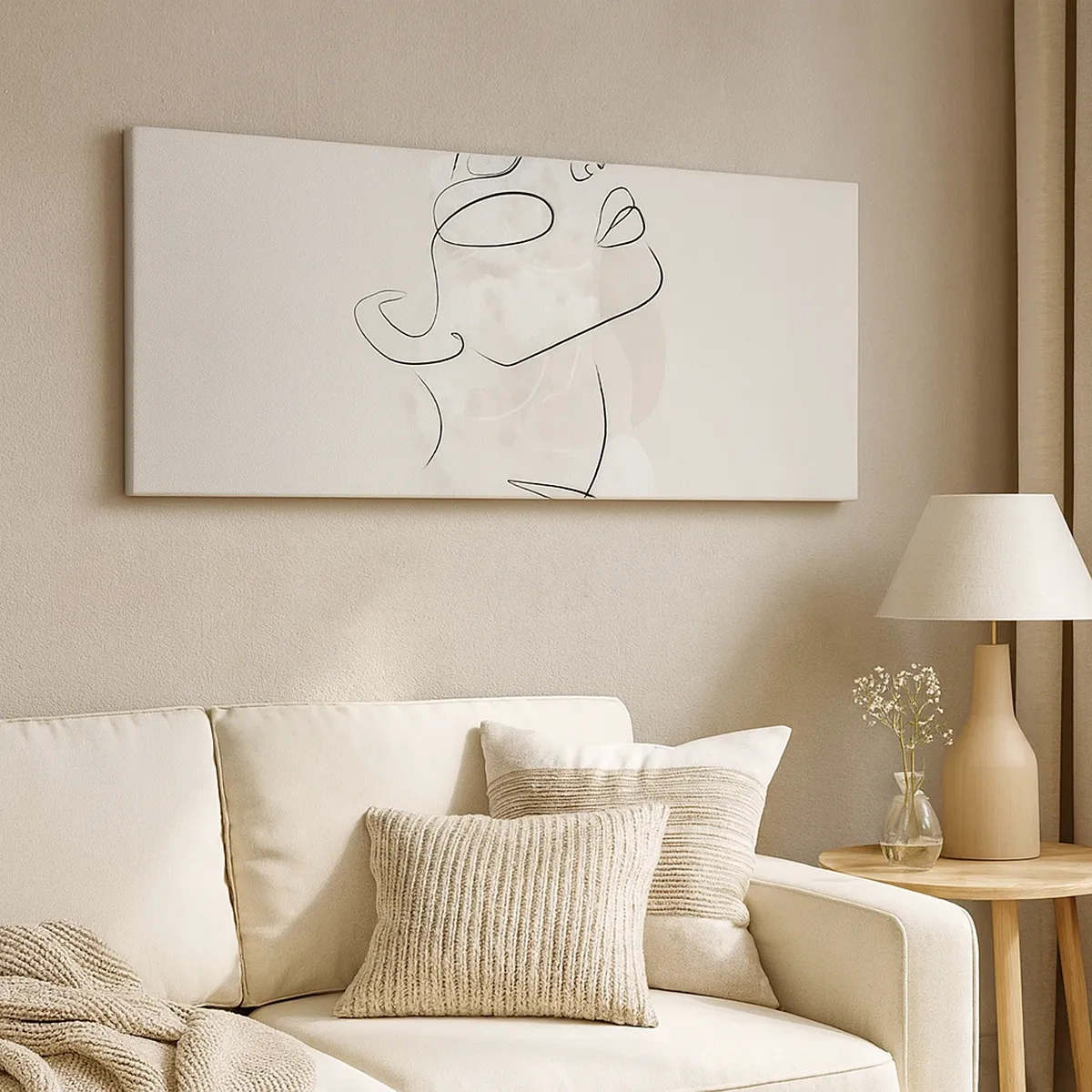 Lærredstryk - Billede på lærred - Skitse af drømmen - 30x30 cm