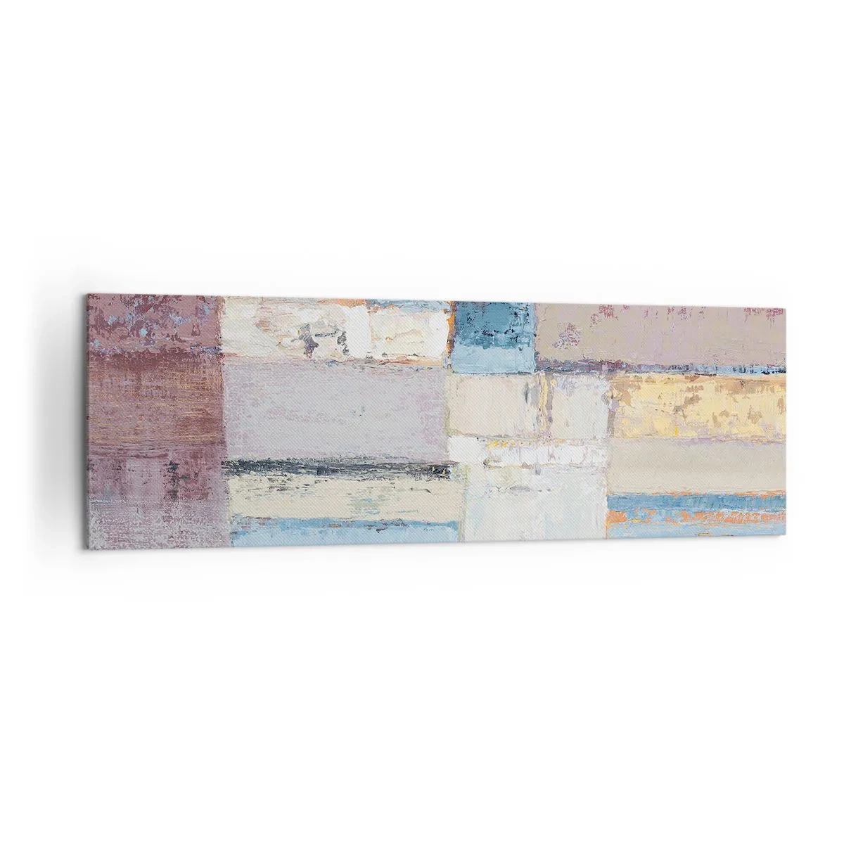 Lærredstryk - Billede på lærred - Geometriens ro - 160x50 cm