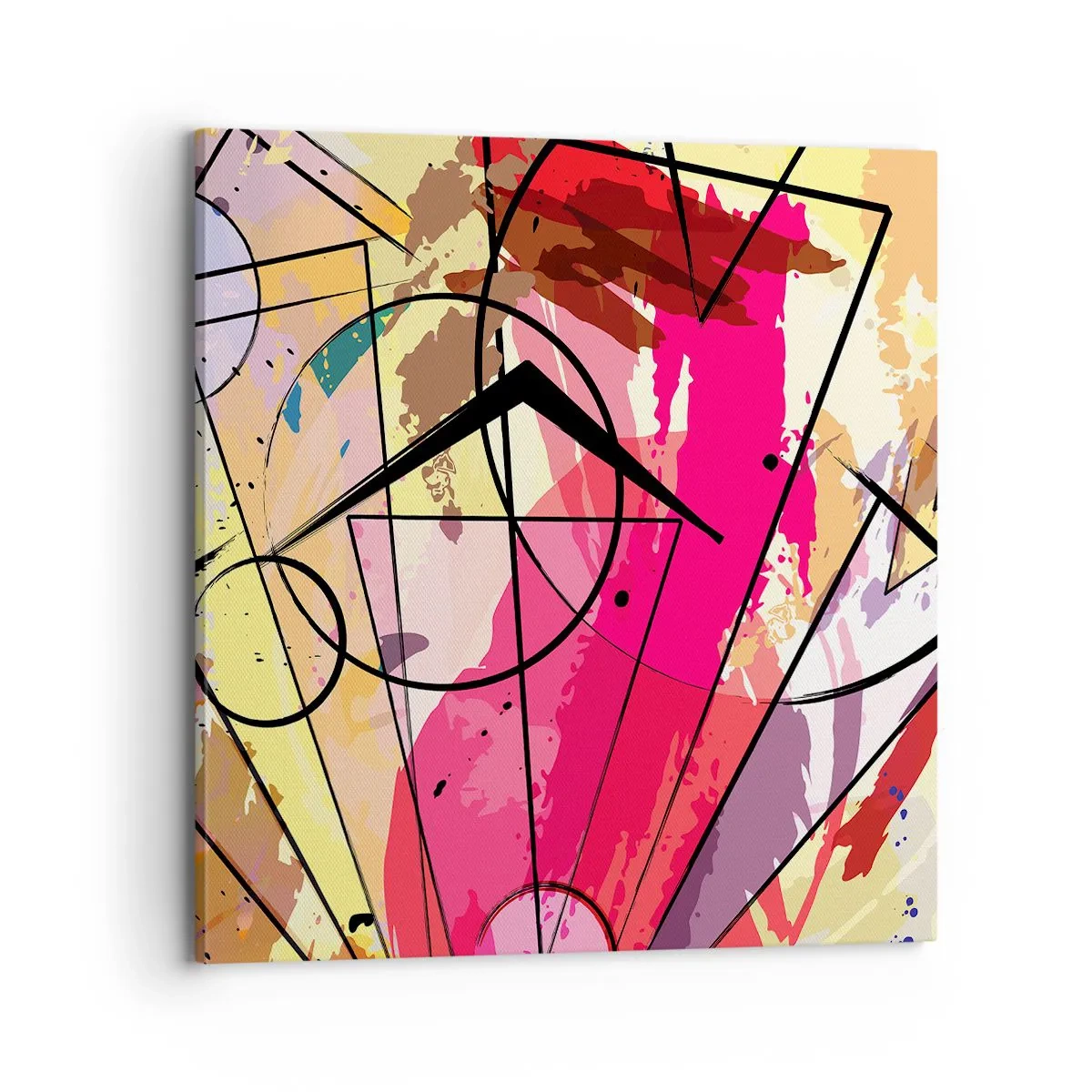 Lærredstryk - Billede på lærred - Eksplosion - 70x70 cm