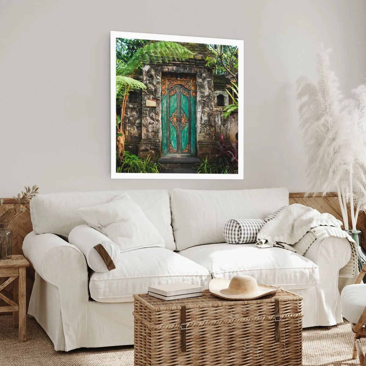 Plakat - En dør til en eksotisk verden - 60x60 cm