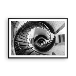 Plakat i sort ramme - Højt og højere - 91x61 cm