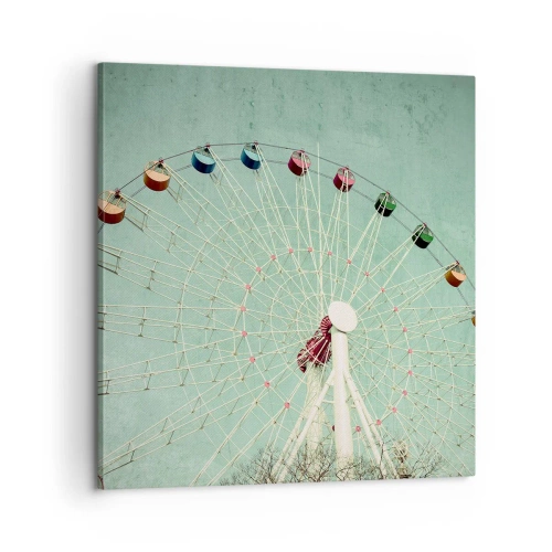 Lærredstryk - Billede på lærred - Vi inviterer dig til at lege - 60x60 cm