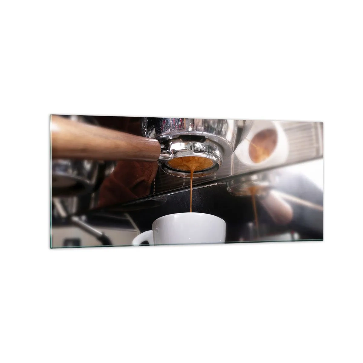 Billede på glas - Et godt øjeblik på dagen - 120x50 cm