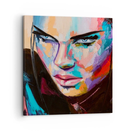 Lærredstryk - Billede på lærred - Vild i hjertet - 70x70 cm
