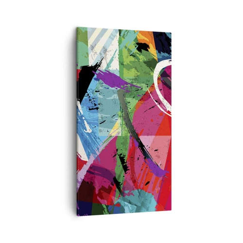 Lærredstryk - Billede på lærred - Hurtig, livlig og hoppende - 45x80 cm