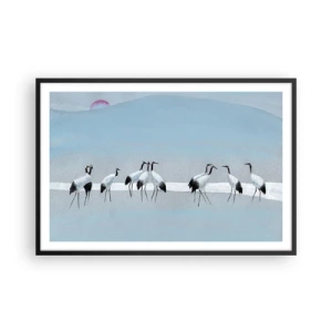 Plakat i sort ramme - Efter en varm dag - 91x61 cm