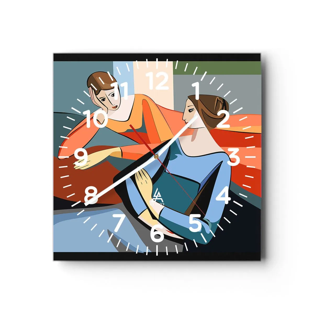 Vægur, Uret - Et øjeblik af fortrolighed - 30x30 cm