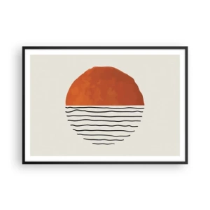 Plakat i sort ramme - I en japansk atmosfære - 100x70 cm