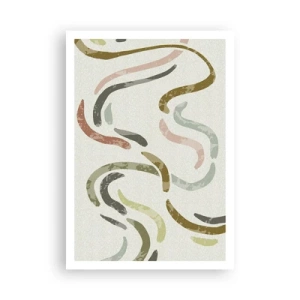 Plakat - Abstraktionens glade dans - 70x100 cm