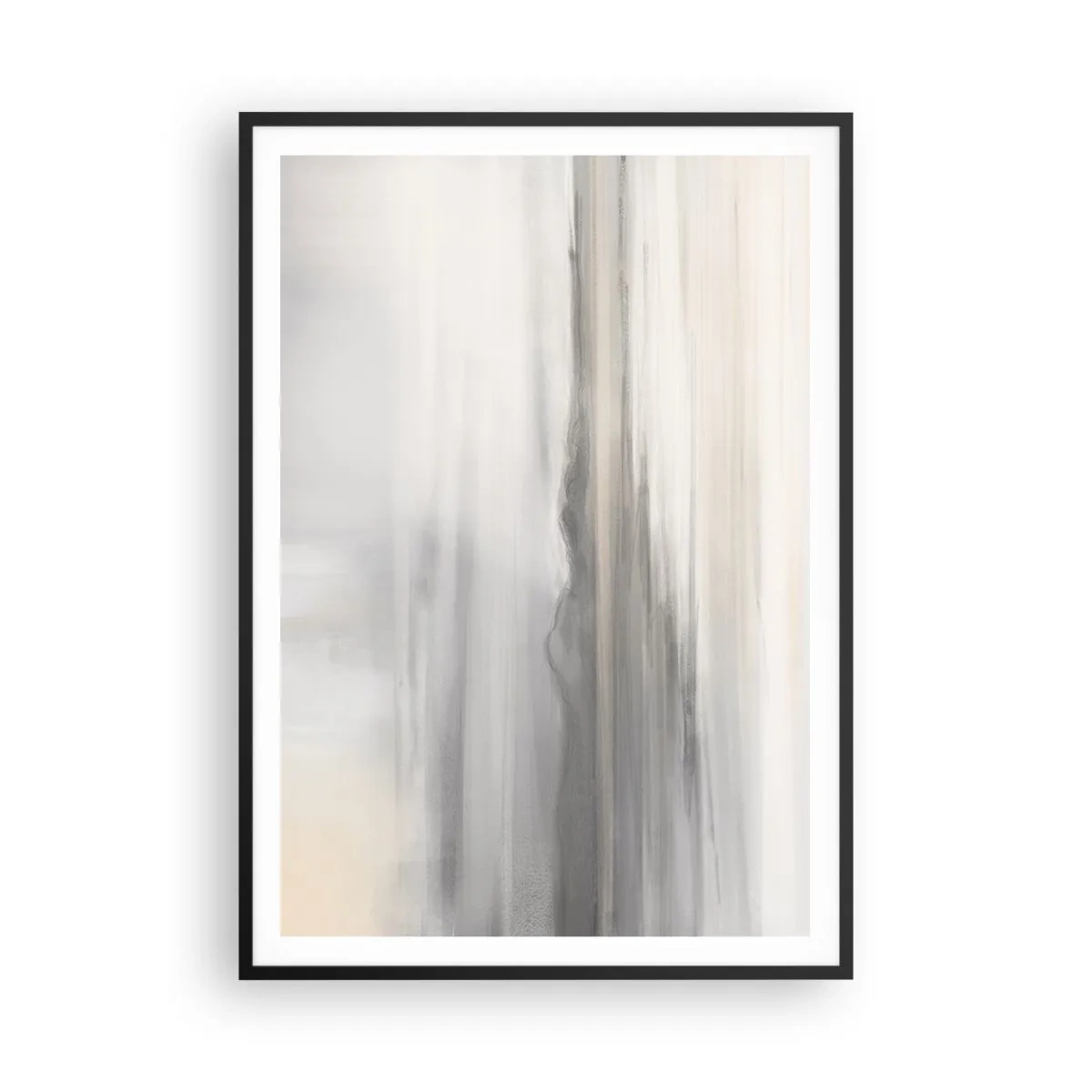 Plakat i sort ramme - En tankevækkende afstand - 70x100 cm