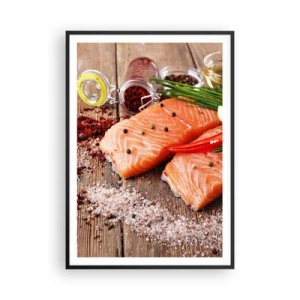 Plakat i sort ramme - Norske køkken eventyr - 70x100 cm