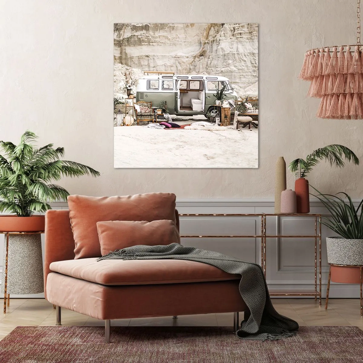 Lærredstryk - Billede på lærred - Tid til at starte rejsen - 50x50 cm