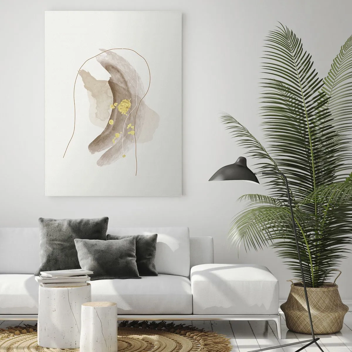 Billede på glas - Mødt i rummet - 50x70 cm