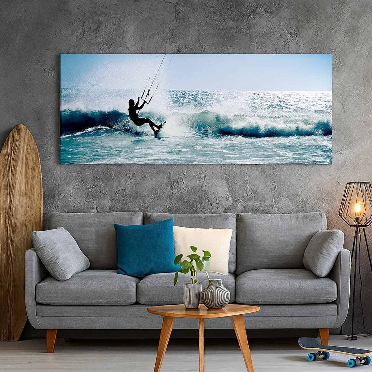 Lærredstryk - Billede på lærred - Lad dig rive med - 30x30 cm