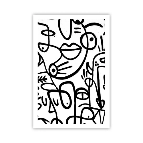 Plakat - Ansigter og luftspejlinger - 61x91 cm
