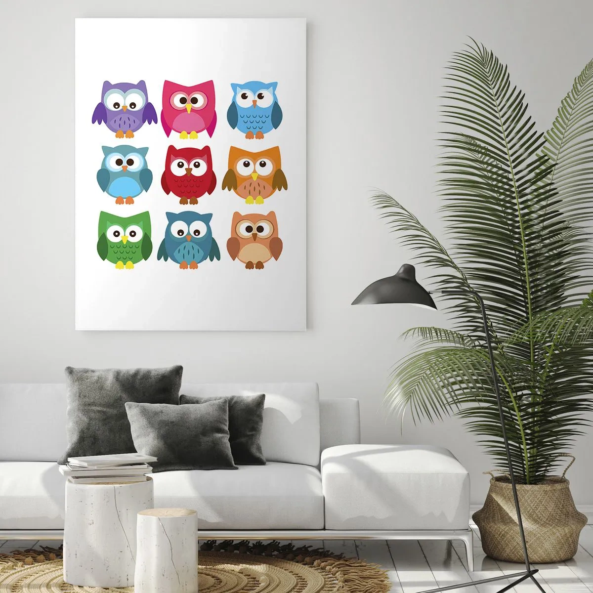 Billede på glas - Forskelle kan være morsomme - 80x120 cm