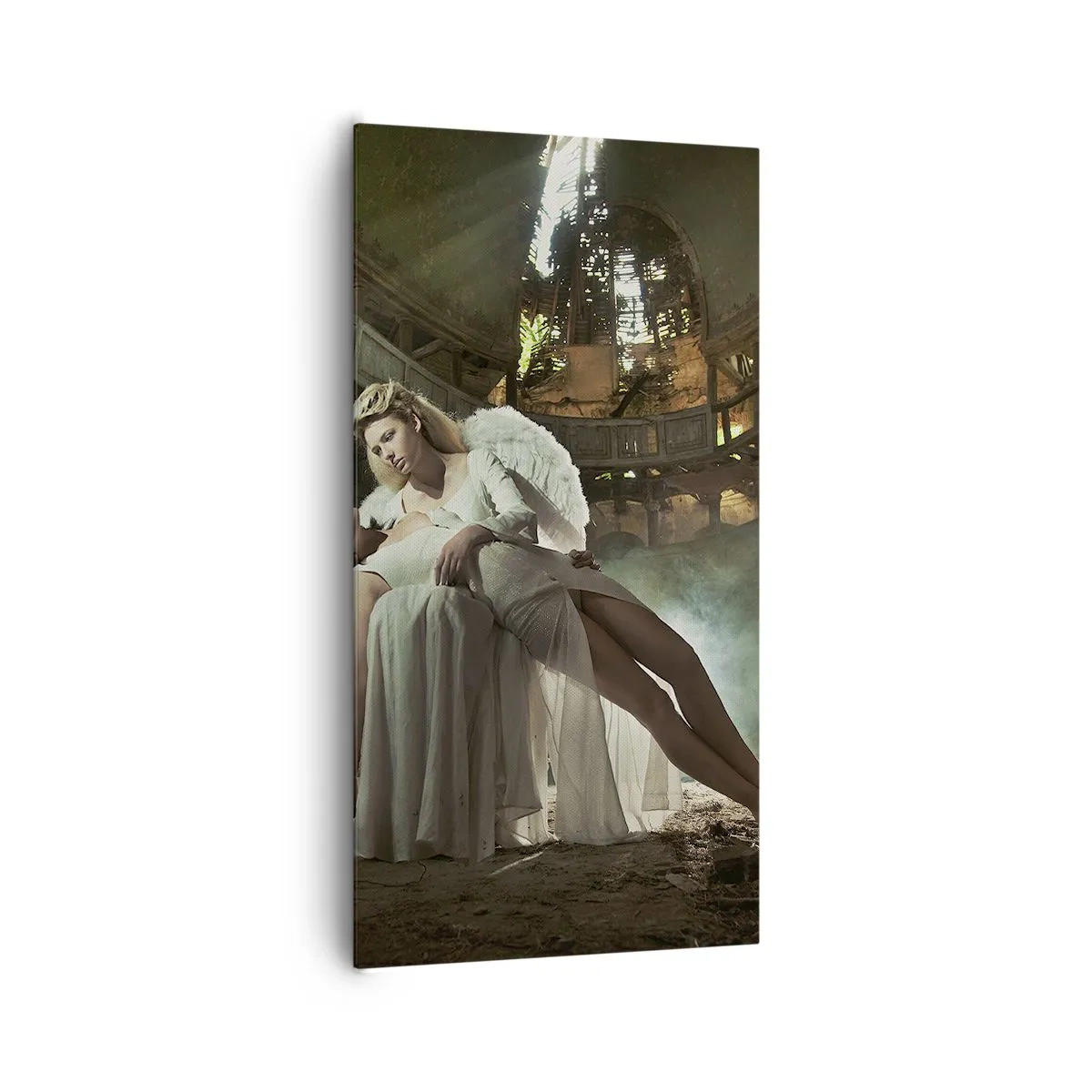 Lærredstryk - Billede på lærred - Ånden i det gamle teater - 65x120 cm