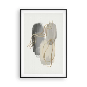 Plakat i sort ramme - Vedholdenhed og bevægelse - 61x91 cm