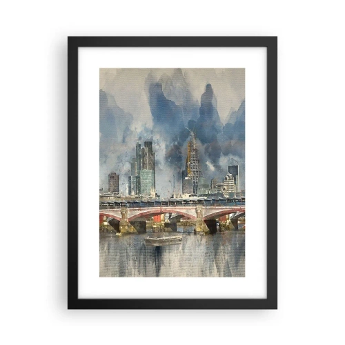 Plakat i sort ramme - London i al sin pragt - 30x40 cm