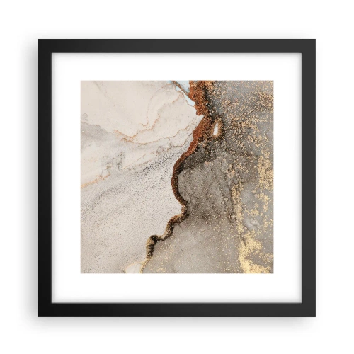 Plakat i sort ramme - På farvegrænsen - 30x30 cm