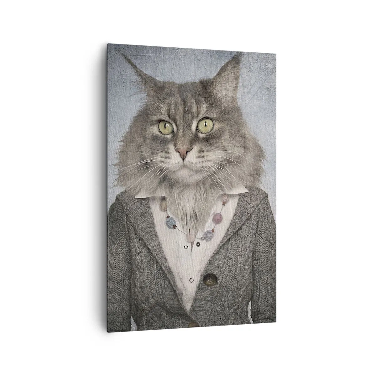 Lærredstryk - Billede på lærred - Pelse er igen på mode - 80x120 cm