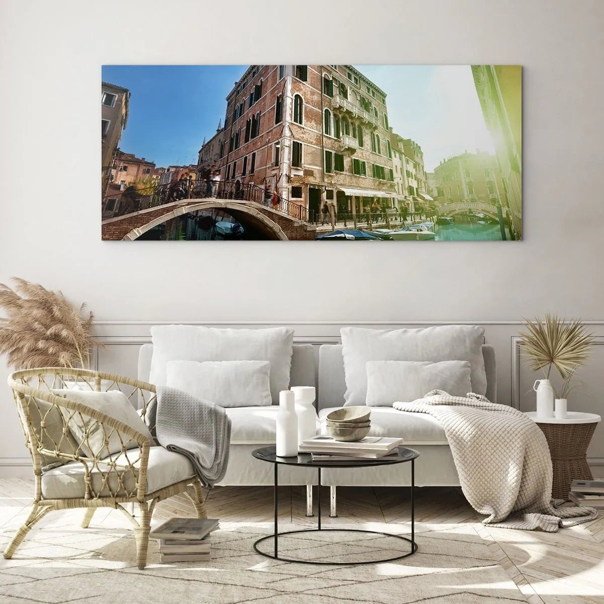 Billede på glas - Venedig - Amore Mio - 90x30 cm