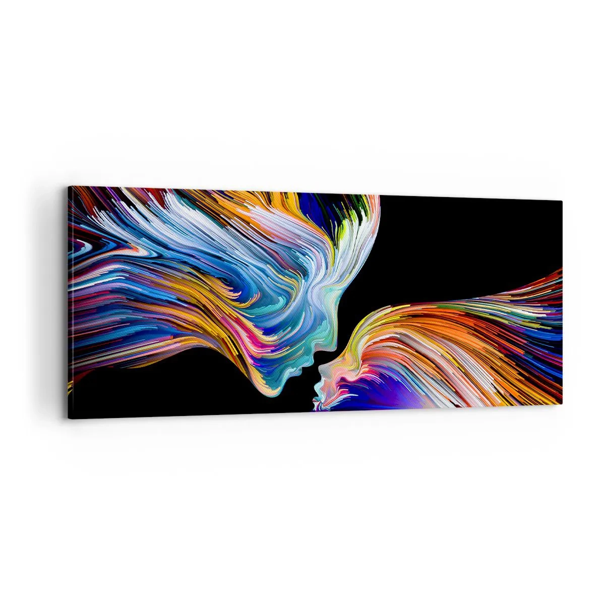 Lærredstryk - Billede på lærred - Fusion af energi og lys - 100x40 cm