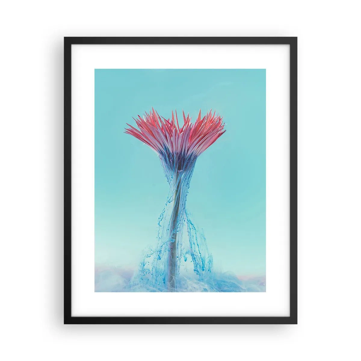 Plakat i sort ramme - I en nærende omfavnelse - 40x50 cm