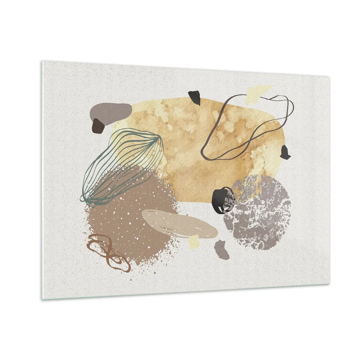 Billede på glas - Anvendt plumkologi - 100x70 cm