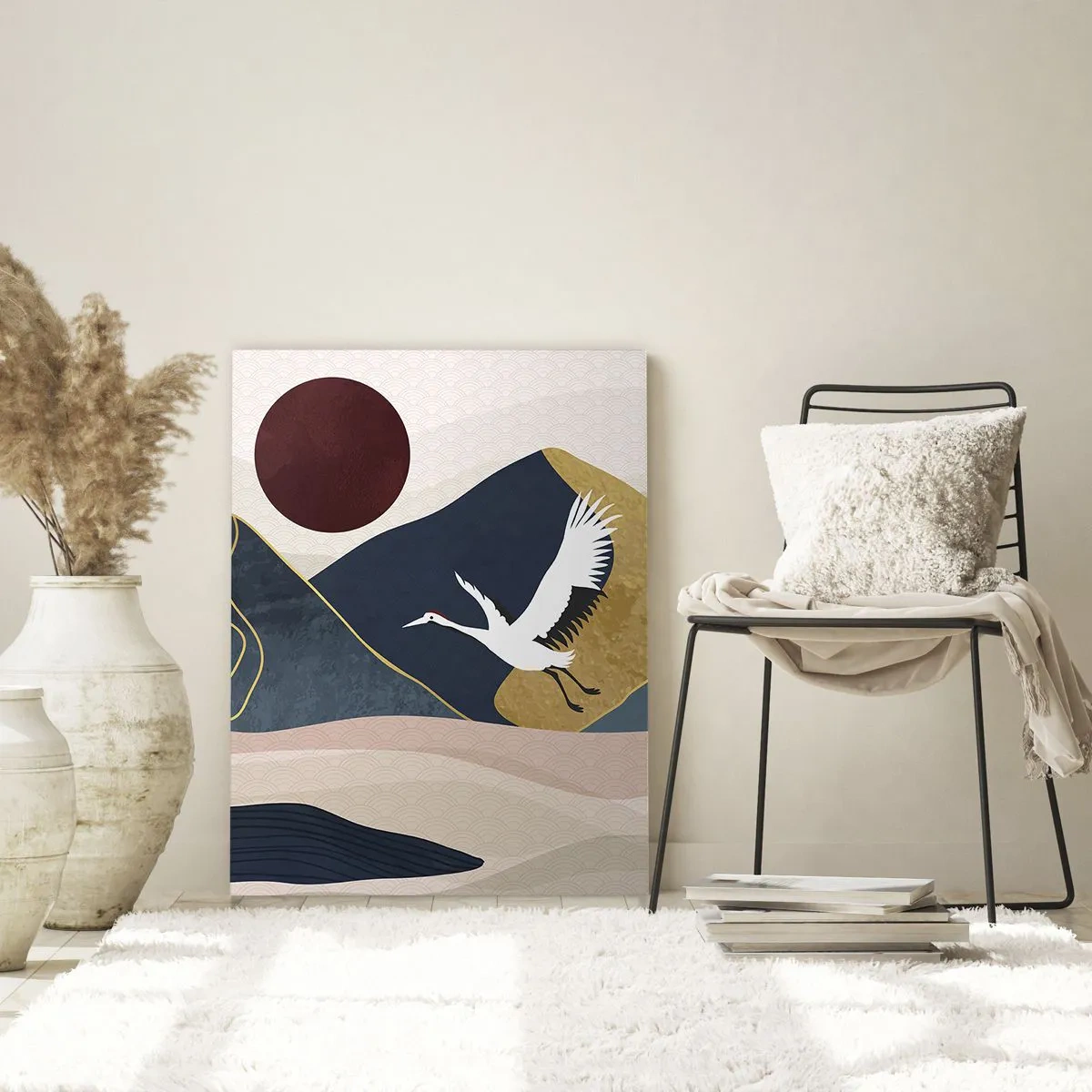 Billede på glas - Og dagen er igen FLØJET af sted - 70x100 cm