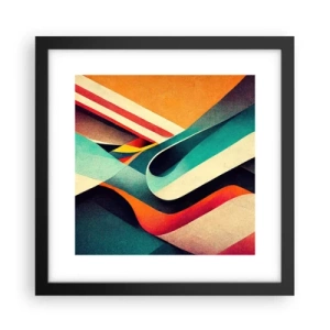 Plakat i sort ramme - Intens komposition - 30x30 cm