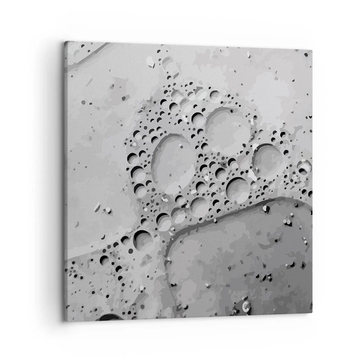 Lærredstryk - Billede på lærred - Opskummet spor - 50x50 cm