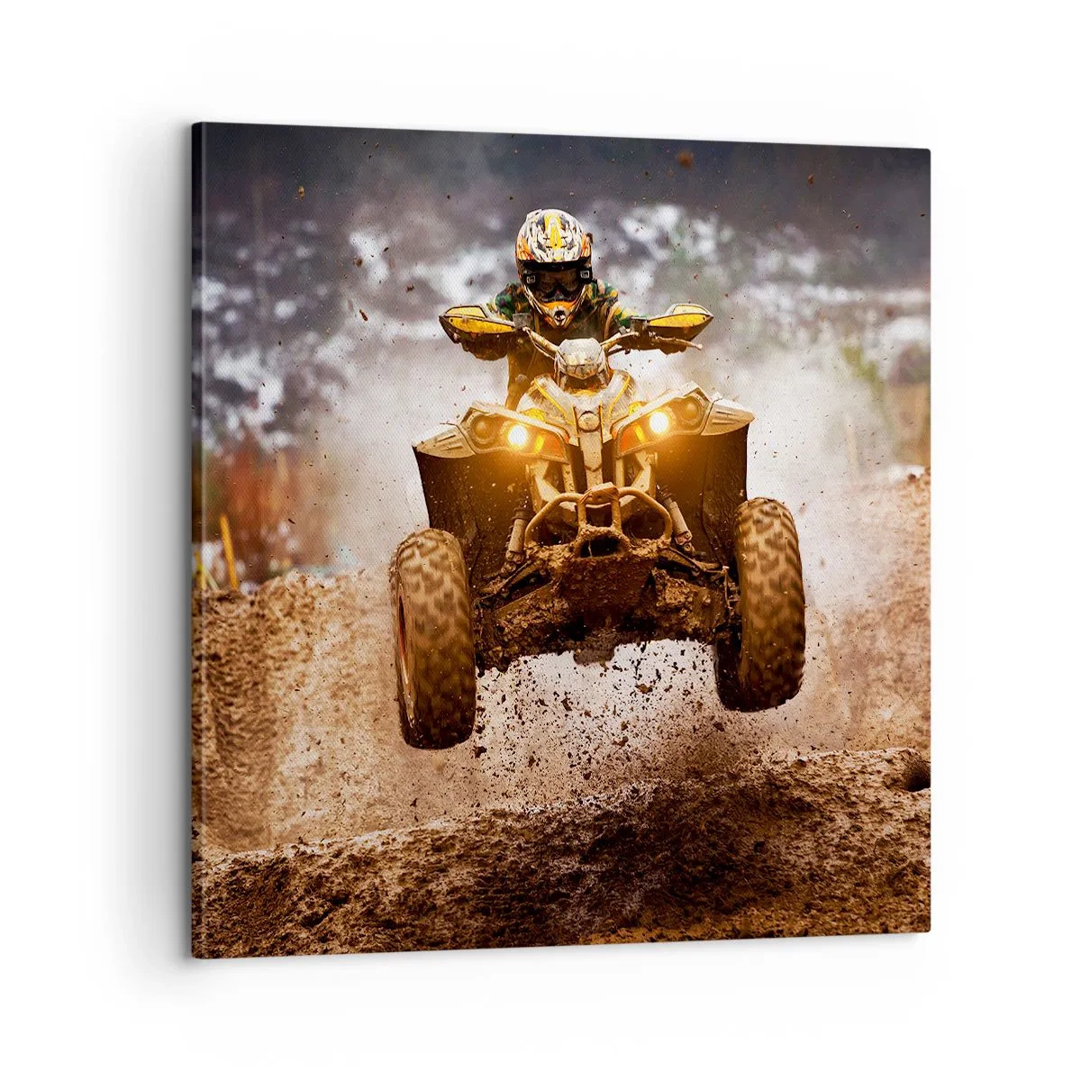 Lærredstryk - Billede på lærred - No risk no fun - 60x60 cm