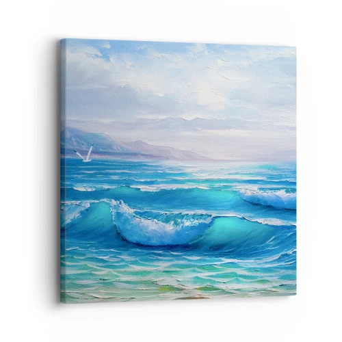 Lærredstryk - Billede på lærred - Giver trøst - 30x30 cm