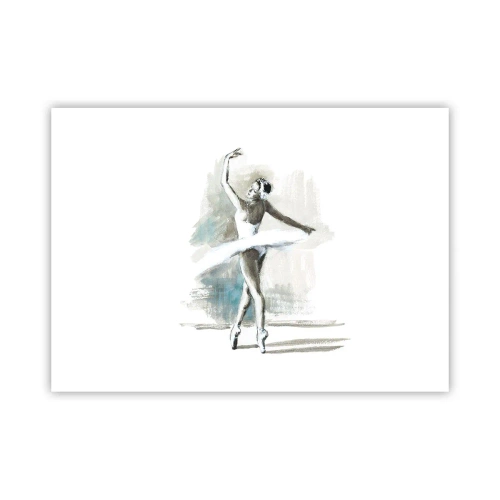 Plakat - Fortryllet til en svane - 70x50 cm