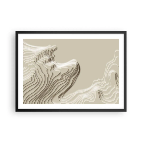 Plakat i sort ramme - Kunstens topografi - 70x50 cm