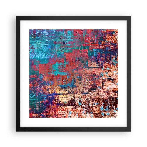 Plakat i sort ramme - Hukommelse og glemsel - 40x40 cm