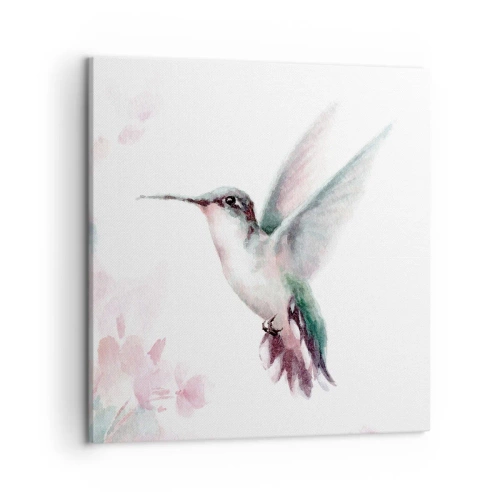 Lærredstryk - Billede på lærred - Stoppet i flagren - 50x50 cm