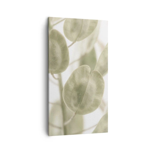 Lærredstryk - Billede på lærred - I begyndelsen var der blade... - 45x80 cm