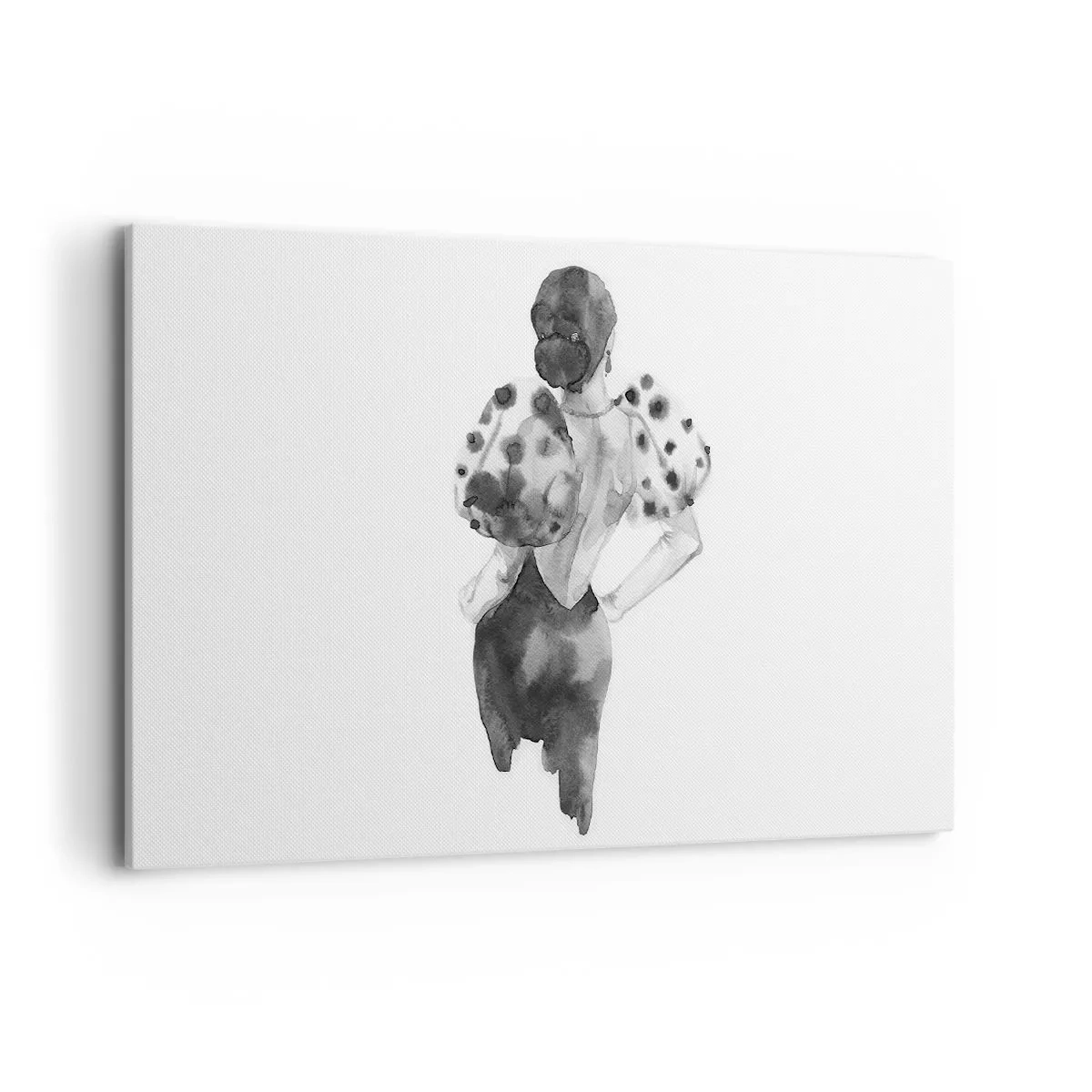 Lærredstryk - Billede på lærred - Den gik lige forbi - 120x80 cm