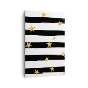 Lærredstryk - Billede på lærred - Vi blev alle født under en heldig stjerne - 80x120 cm