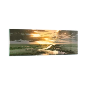 Billede på glas - Et eller andet sted i en galakse langt, langt væk - 90x30 cm