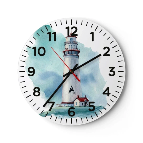 Vægur, Uret - Det blås blide søster - 40x40 cm