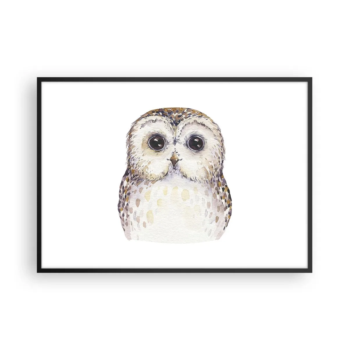 Plakat i sort ramme - Se mig i øjnene - 100x70 cm