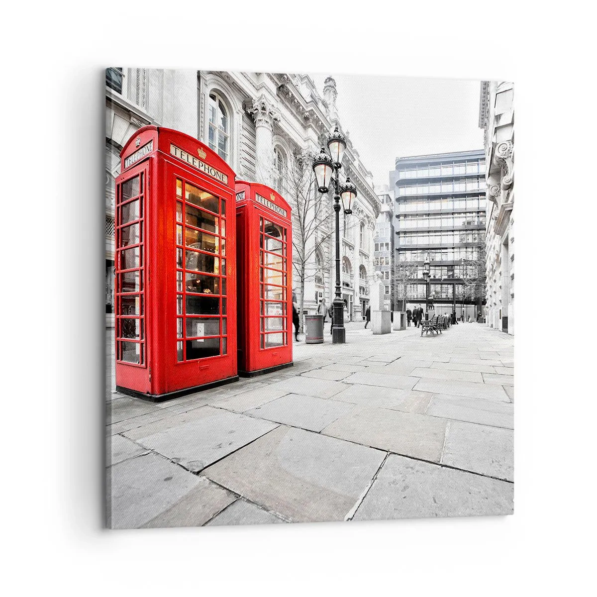 Lærredstryk - Billede på lærred - Welcome to London - 60x60 cm