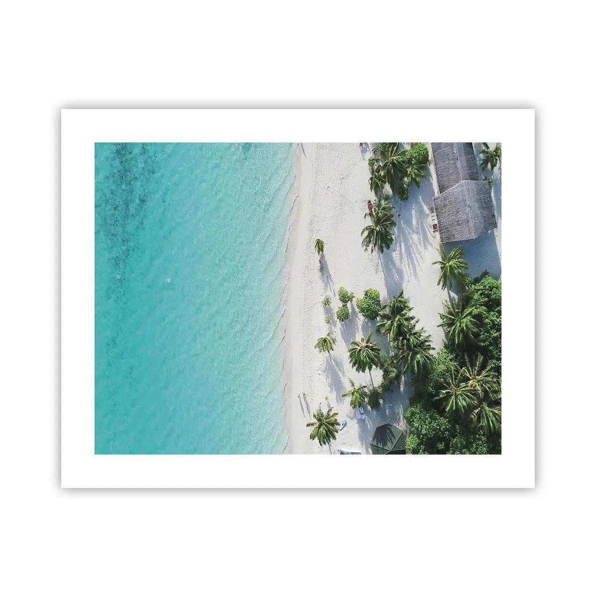 Plakat - Ferie i paradis - 50x40 cm