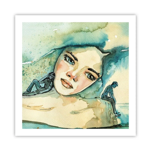 Plakat - Am I blue? - 60x60 cm