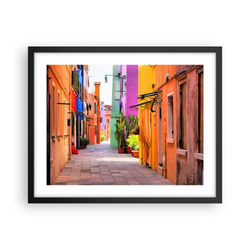 Plakat i sort ramme - Regnbue gyde - 50x40 cm